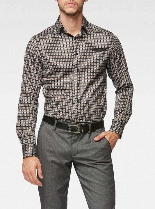 Men's casual long sleeve shirt