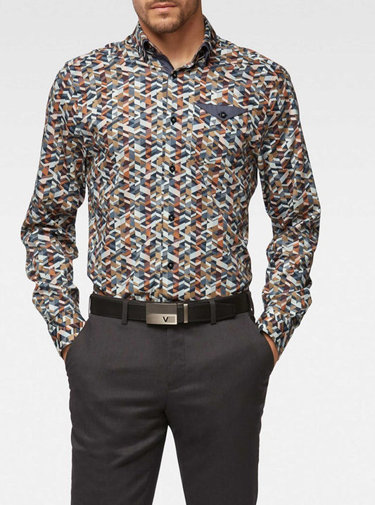 Men's casual long sleeve shirt