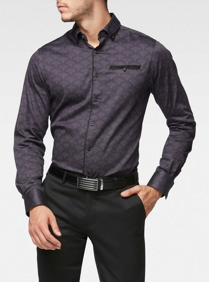 Men's casual long sleeve shirt