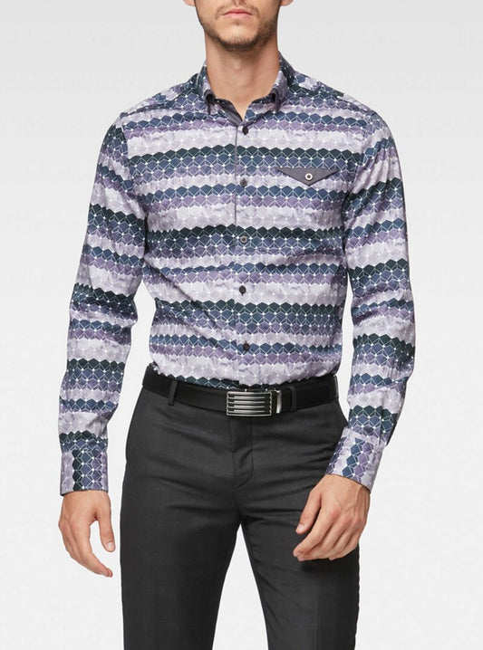 Men's casual long sleeve shirt