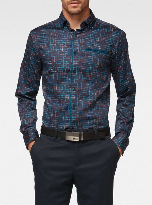 Men's casual long sleeve shirt