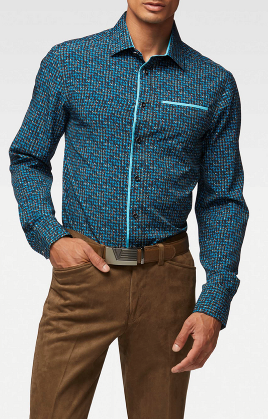 CHEMISE DÉCONTRACTÉE À MANCHES LONGUES POUR HOMMES