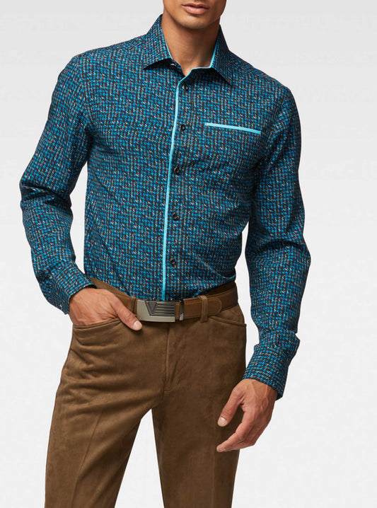 CHEMISE DÉCONTRACTÉE À MANCHES LONGUES POUR HOMMES
