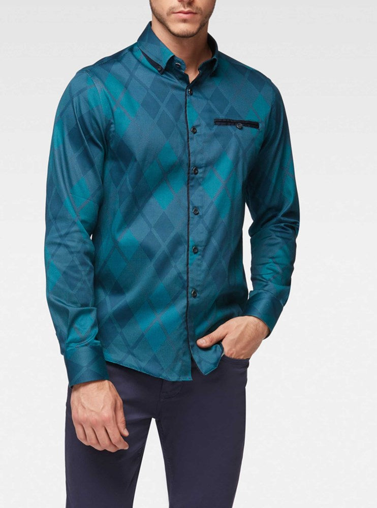 Men's casual long sleeve shirt