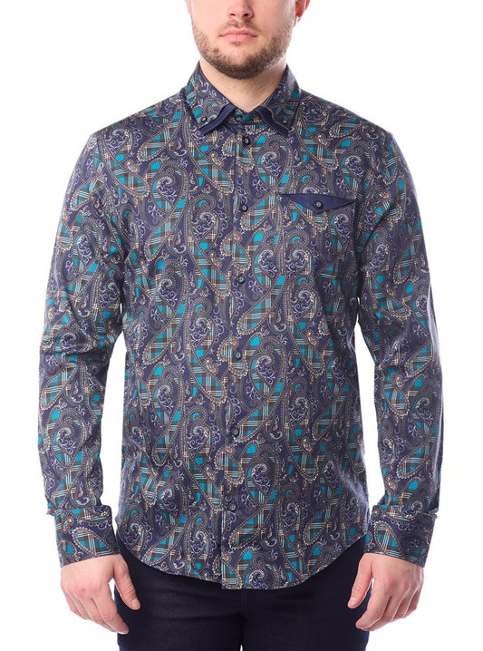 CHEMISE DÉCONTRACTÉE À MANCHES LONGUES POUR HOMMES