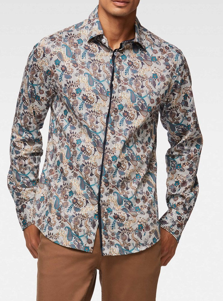 Men's casual long sleeve shirt