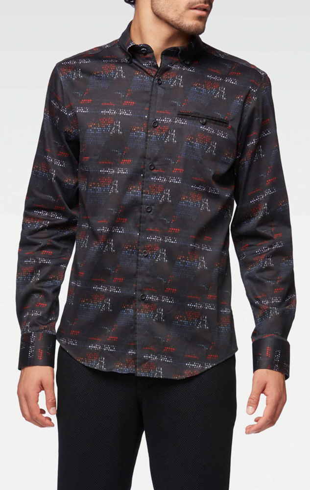 Men's casual long sleeve shirt