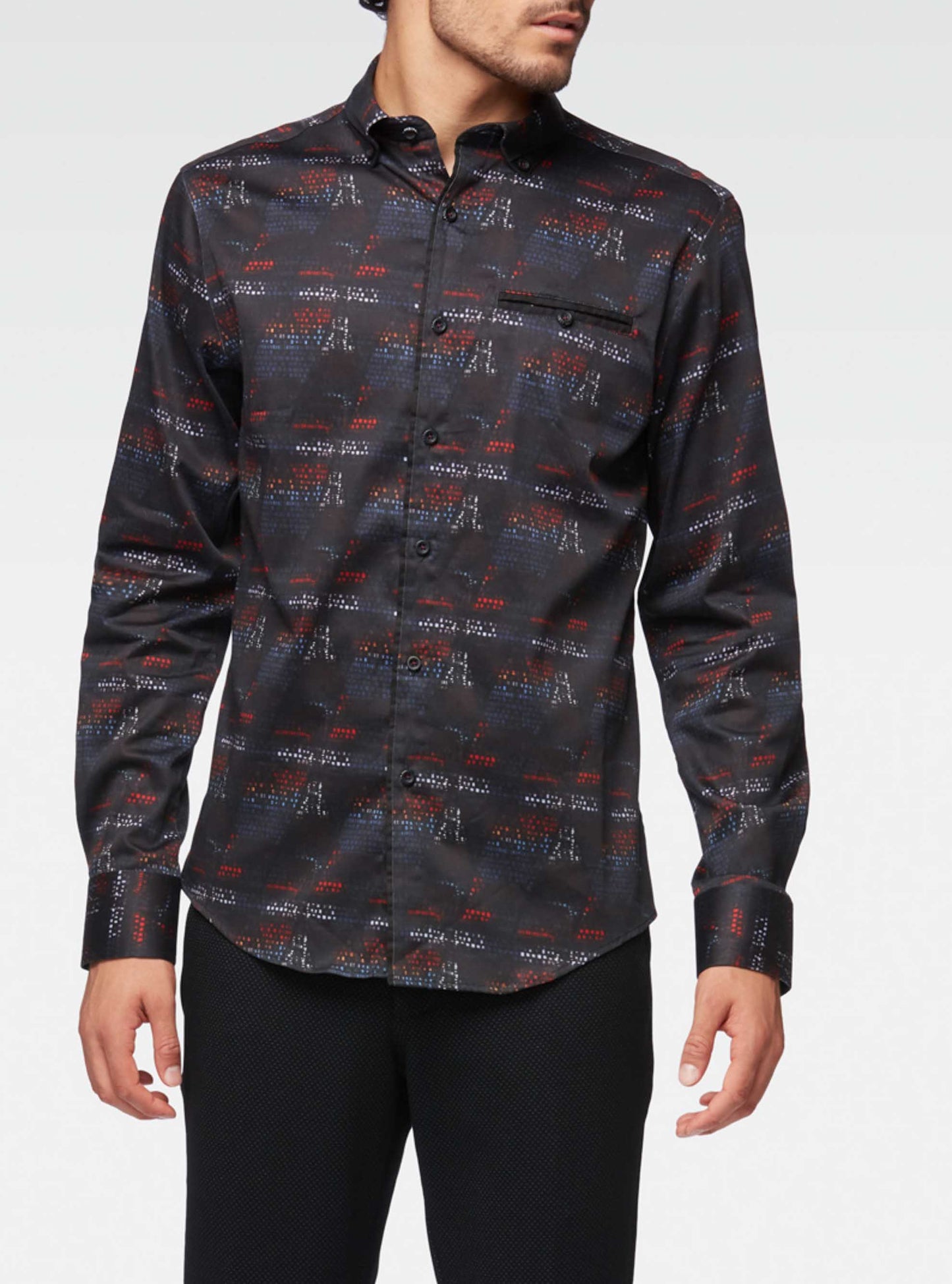 Men's casual long sleeve shirt