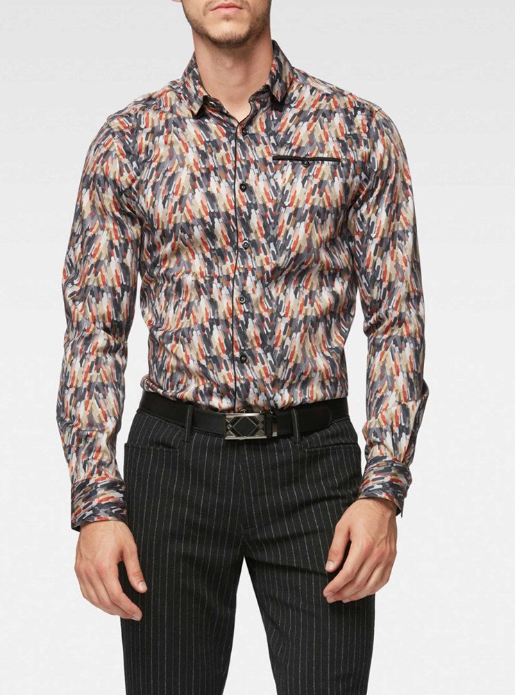 Men's casual long sleeve shirt