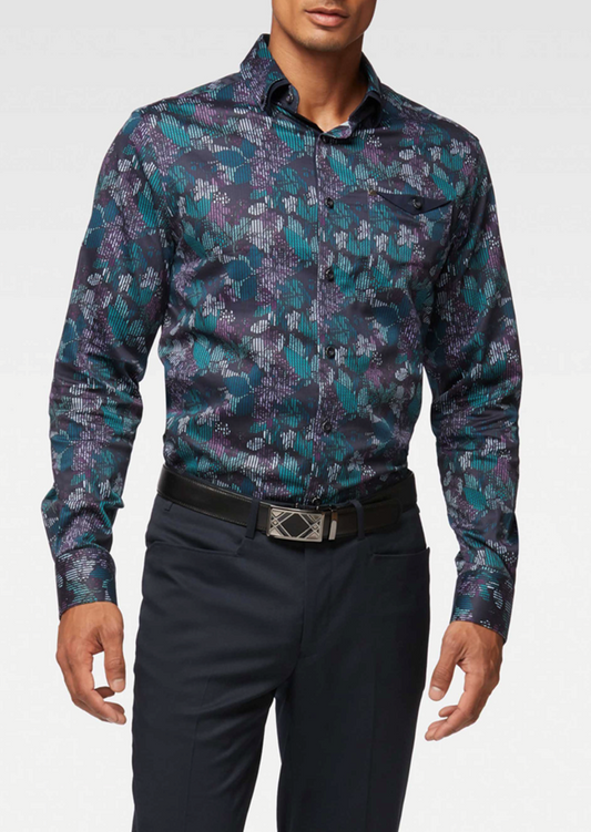 CHEMISE DÉCONTRACTÉE À MANCHES LONGUES POUR HOMMES