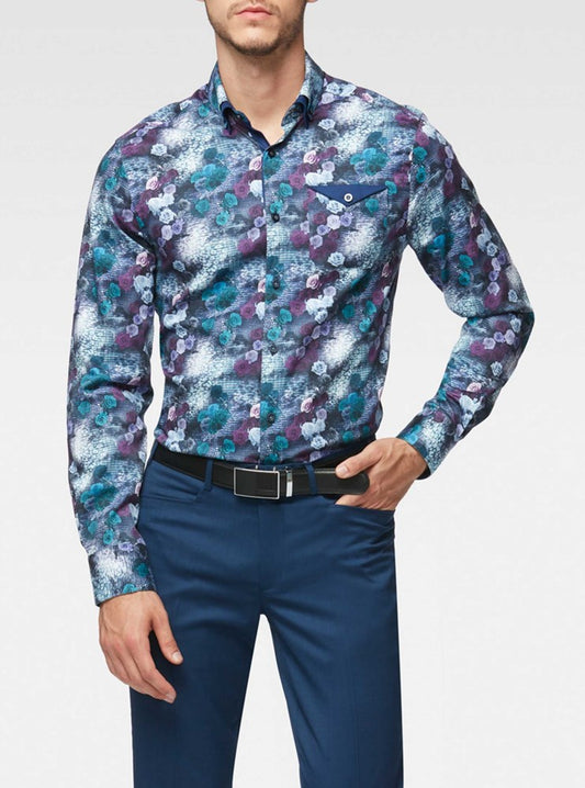 Men's casual long sleeve shirt