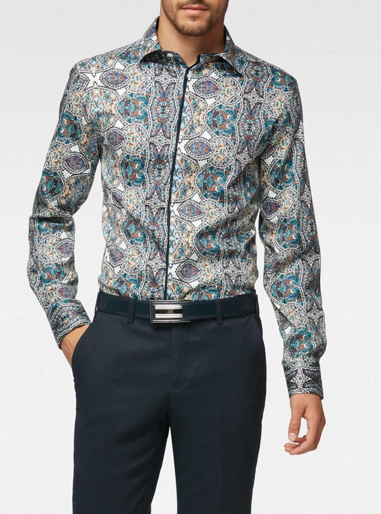 Men's casual long sleeve shirt