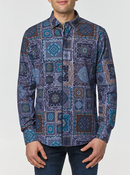 Men's casual long sleeve shirt