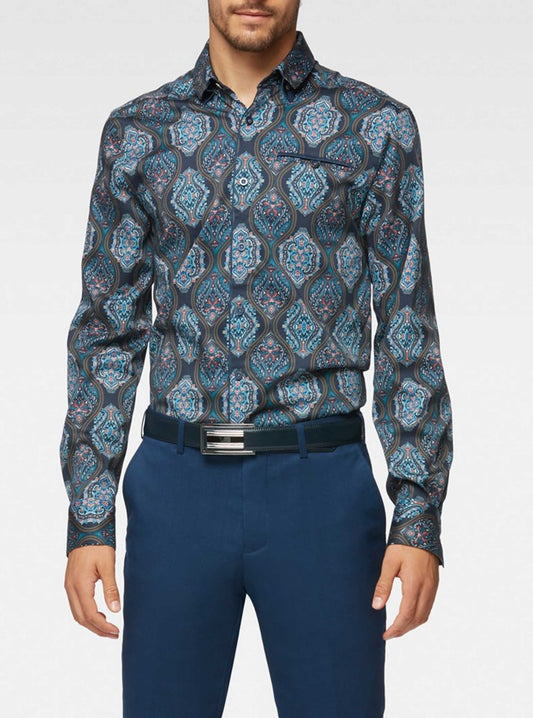 Men's casual long sleeve shirt