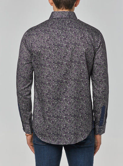 Men's casual long sleeve stretch shirt