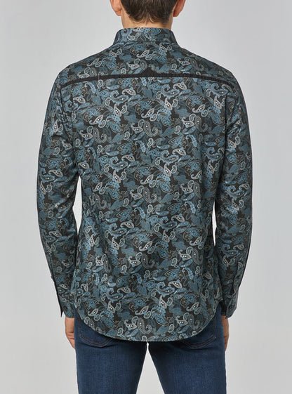 Men's casual long sleeve shirt