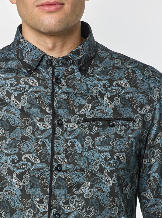 CHEMISE CLASSIQUE À MANCHES LONGUES POUR HOMMES