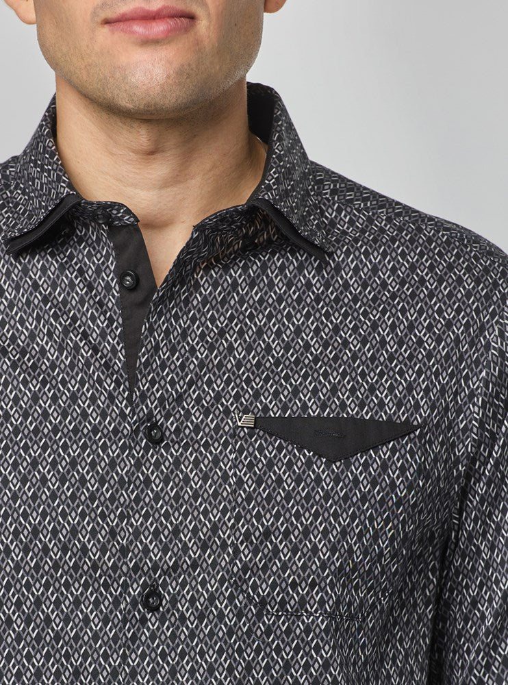 Men's casual long sleeve shirt