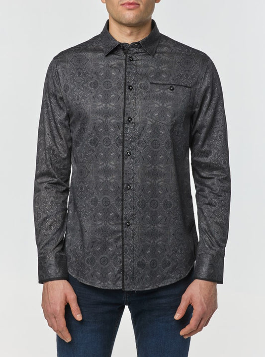 CHEMISE DÉCONTRACTÉE À MANCHES LONGUES POUR HOMMES