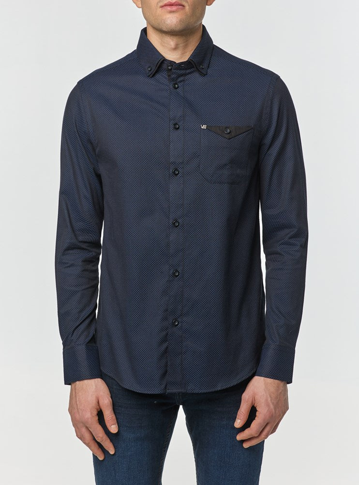 Men's casual long sleeve shirt