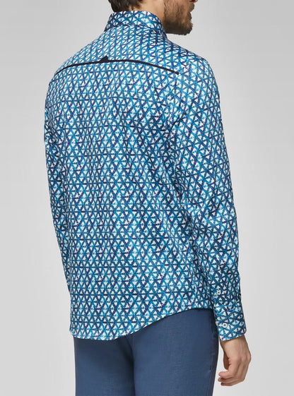 Men's casual long sleeve stretch shirt