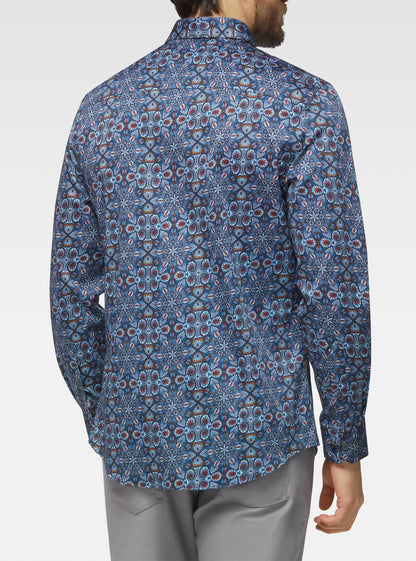 Men's casual long sleeve stretch shirt