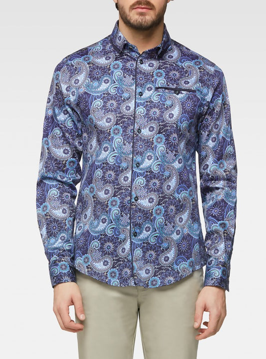 CHEMISE DÉCONTRACTÉE À MANCHES LONGUES POUR HOMMES