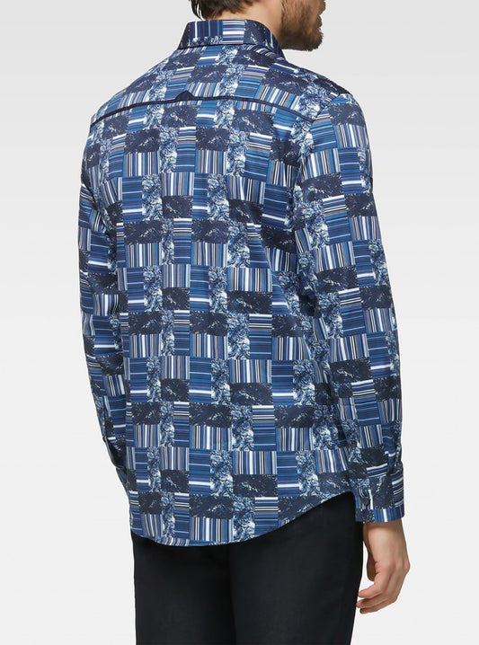Men's casual long sleeve shirt