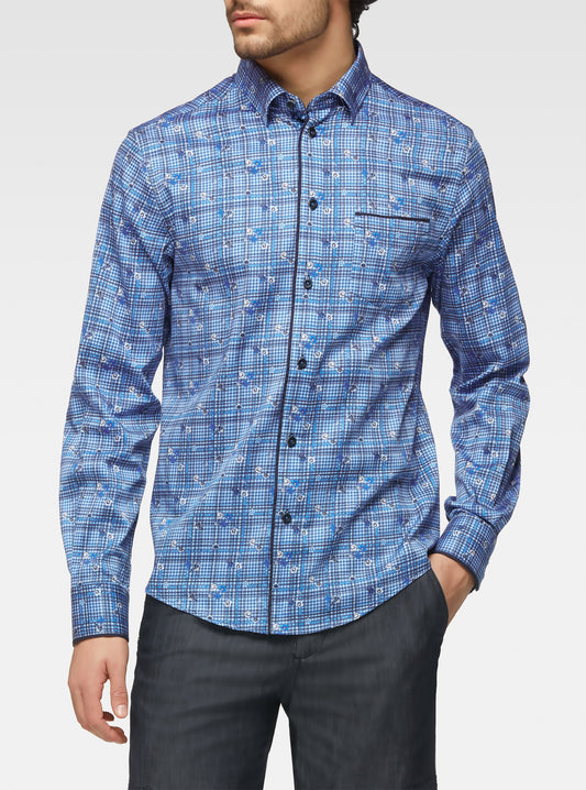Chemise décontractée à manches longues pour hommes