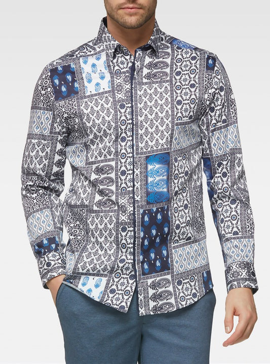 Men's casual long sleeve shirt