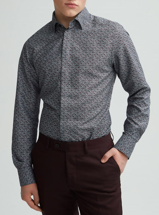 Men's casual long sleeve shirt