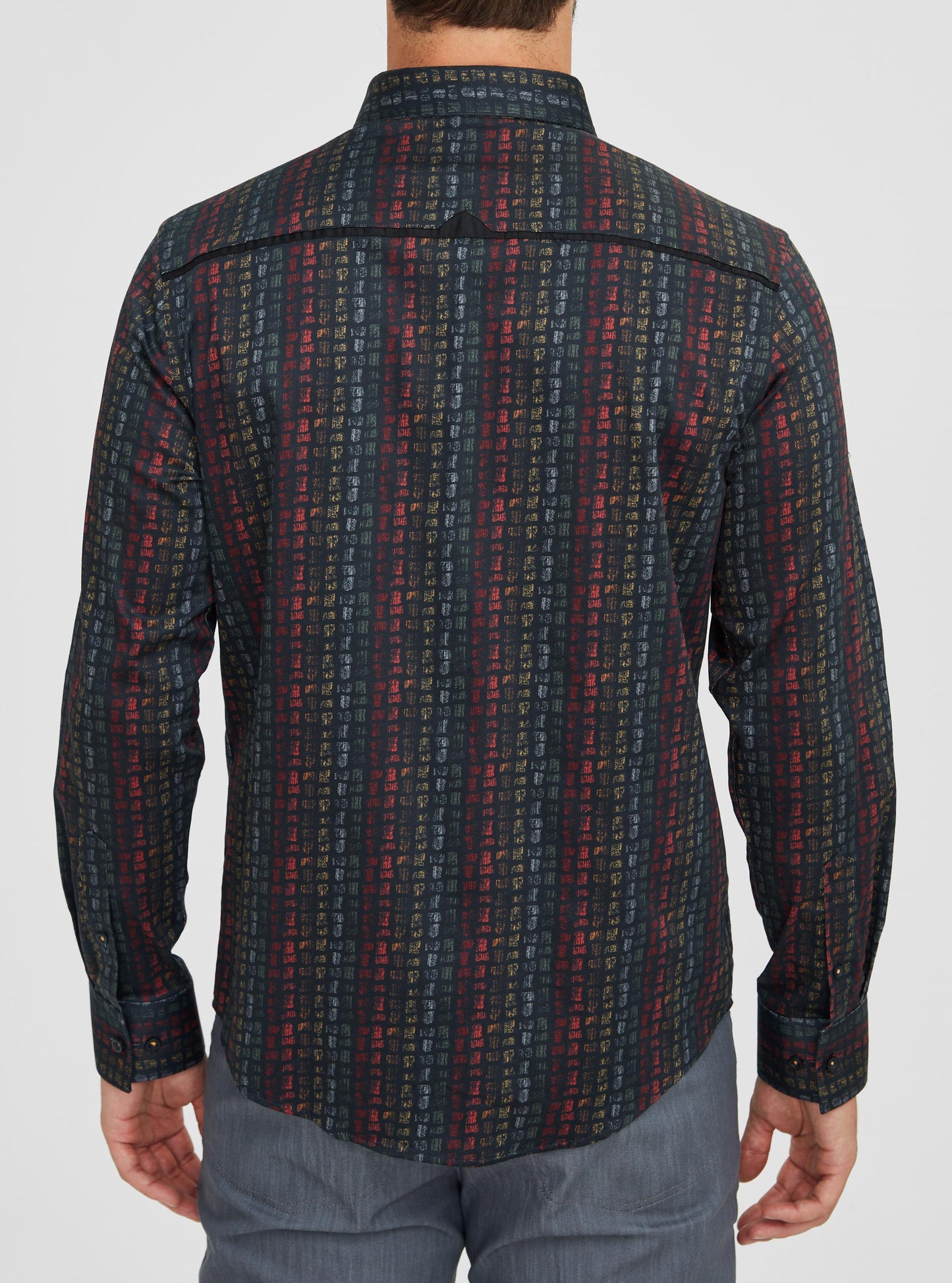 Men's casual long sleeve stretch shirt