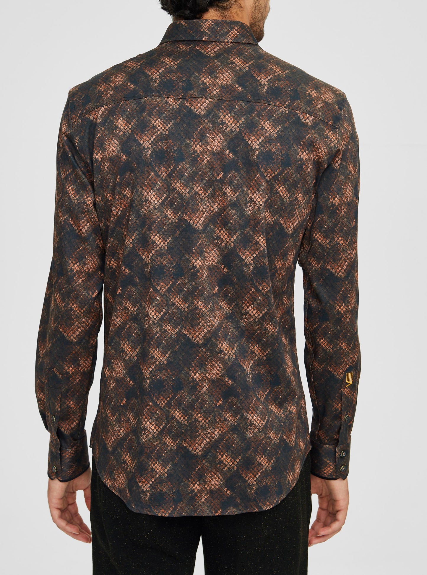 Men's casual long sleeve stretch shirt