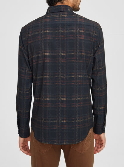 Men's casual long sleeve stretch shirt