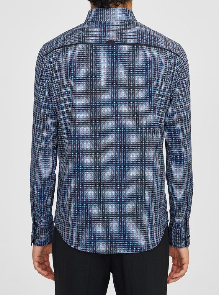 Men's casual long sleeve stretch shirt