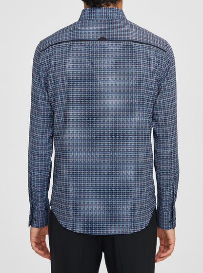 Men's casual long sleeve stretch shirt