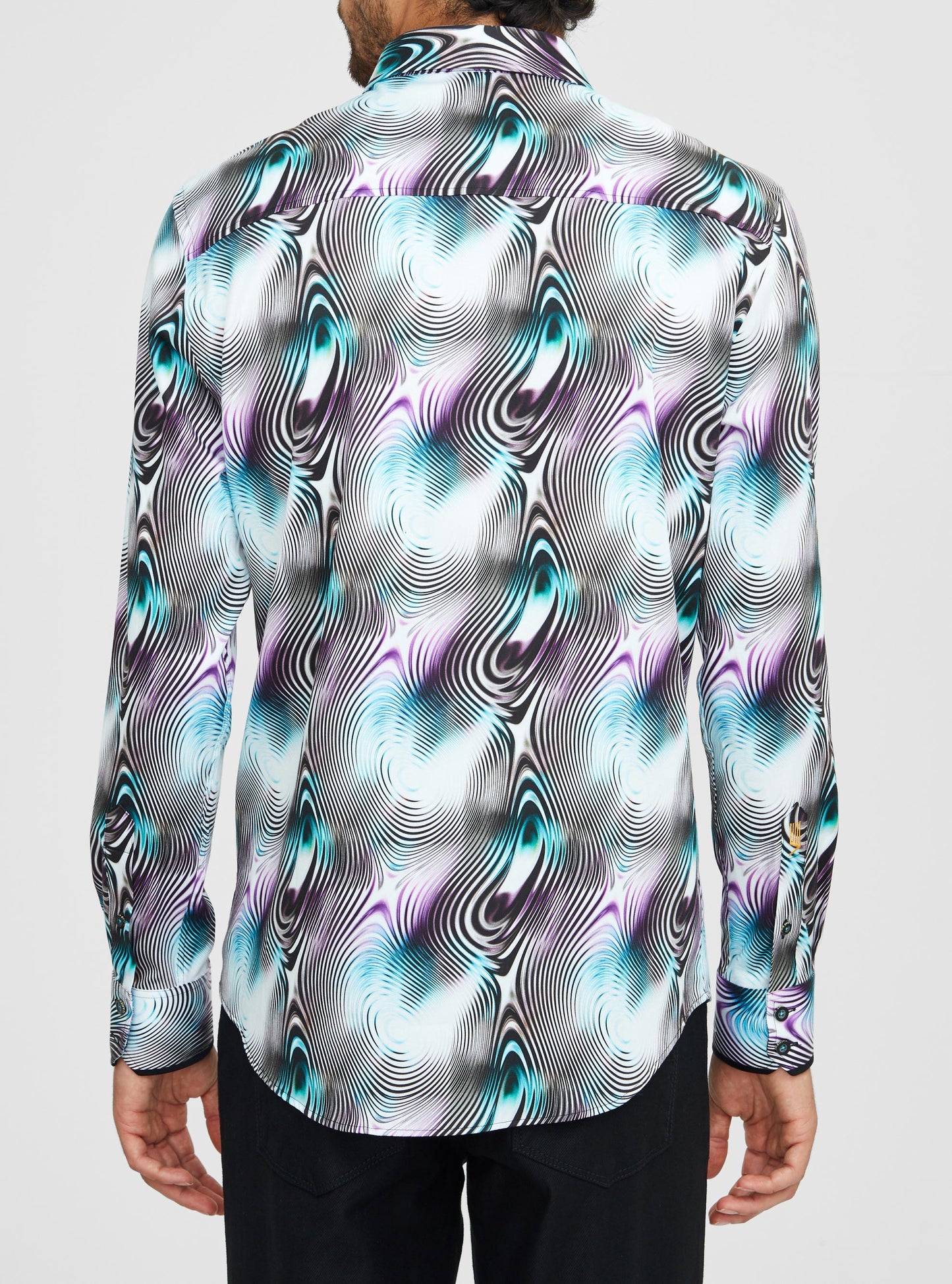 Men's casual long sleeve stretch shirt