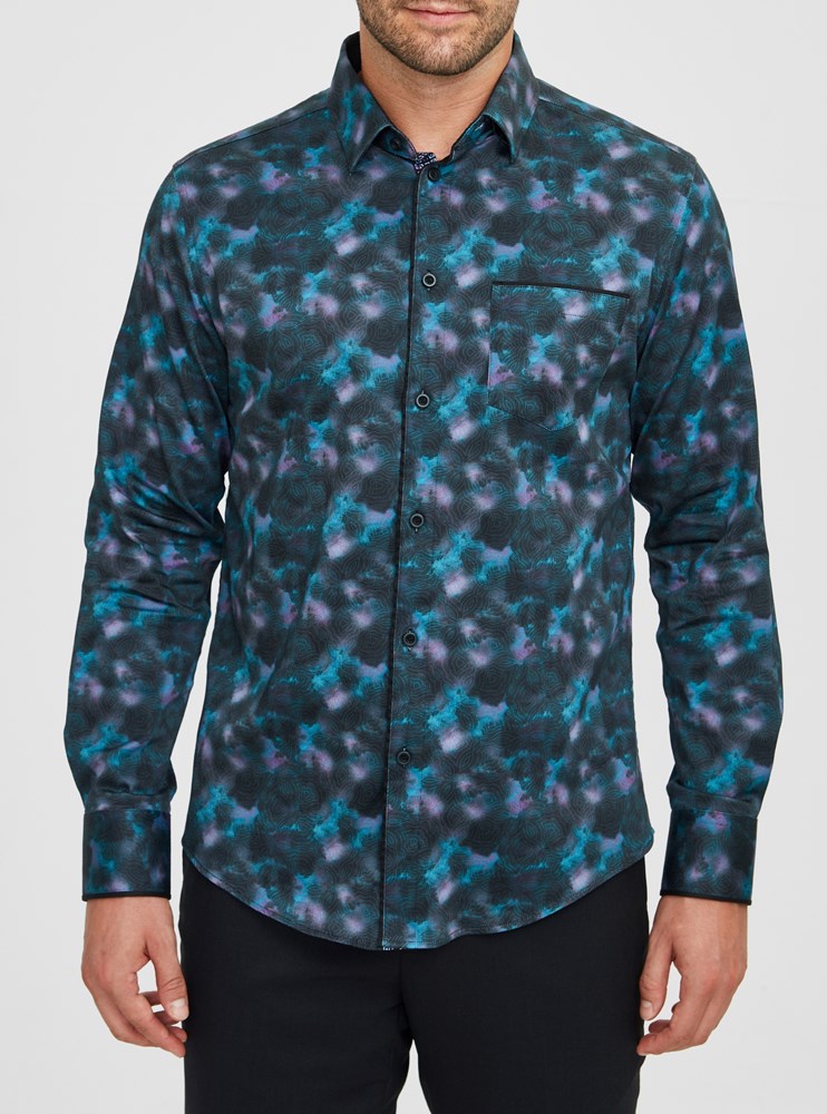 Men's casual long sleeve shirt