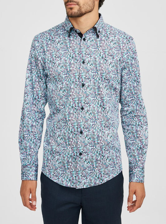 CHEMISE DÉCONTRACTÉE À MANCHES LONGUES POUR HOMMES