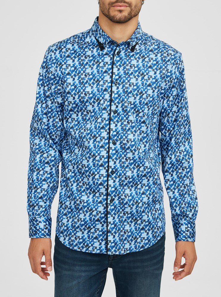 Men's casual long sleeve shirt