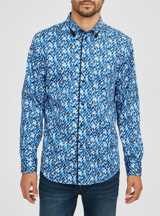 Men's casual long sleeve shirt