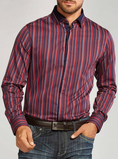 Men's casual long sleeve shirt