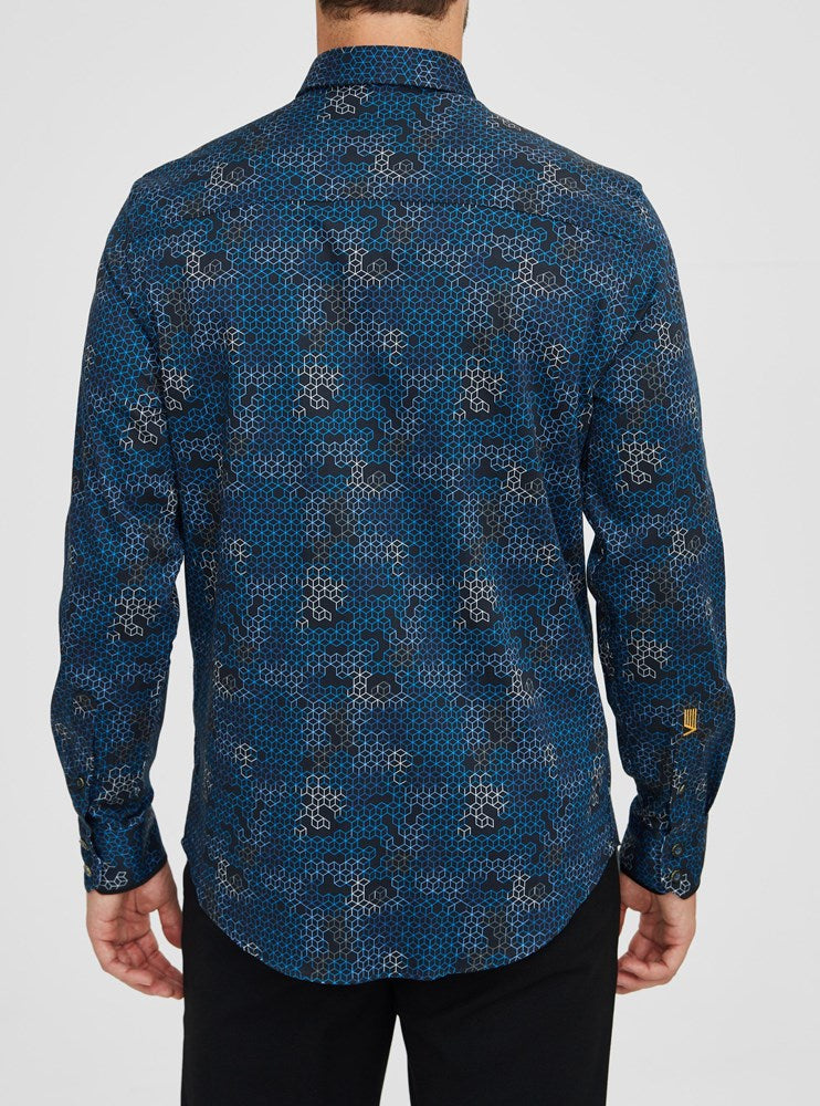 Men's casual long sleeve shirt