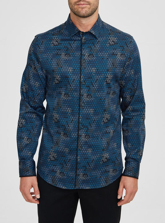 Men's casual long sleeve shirt