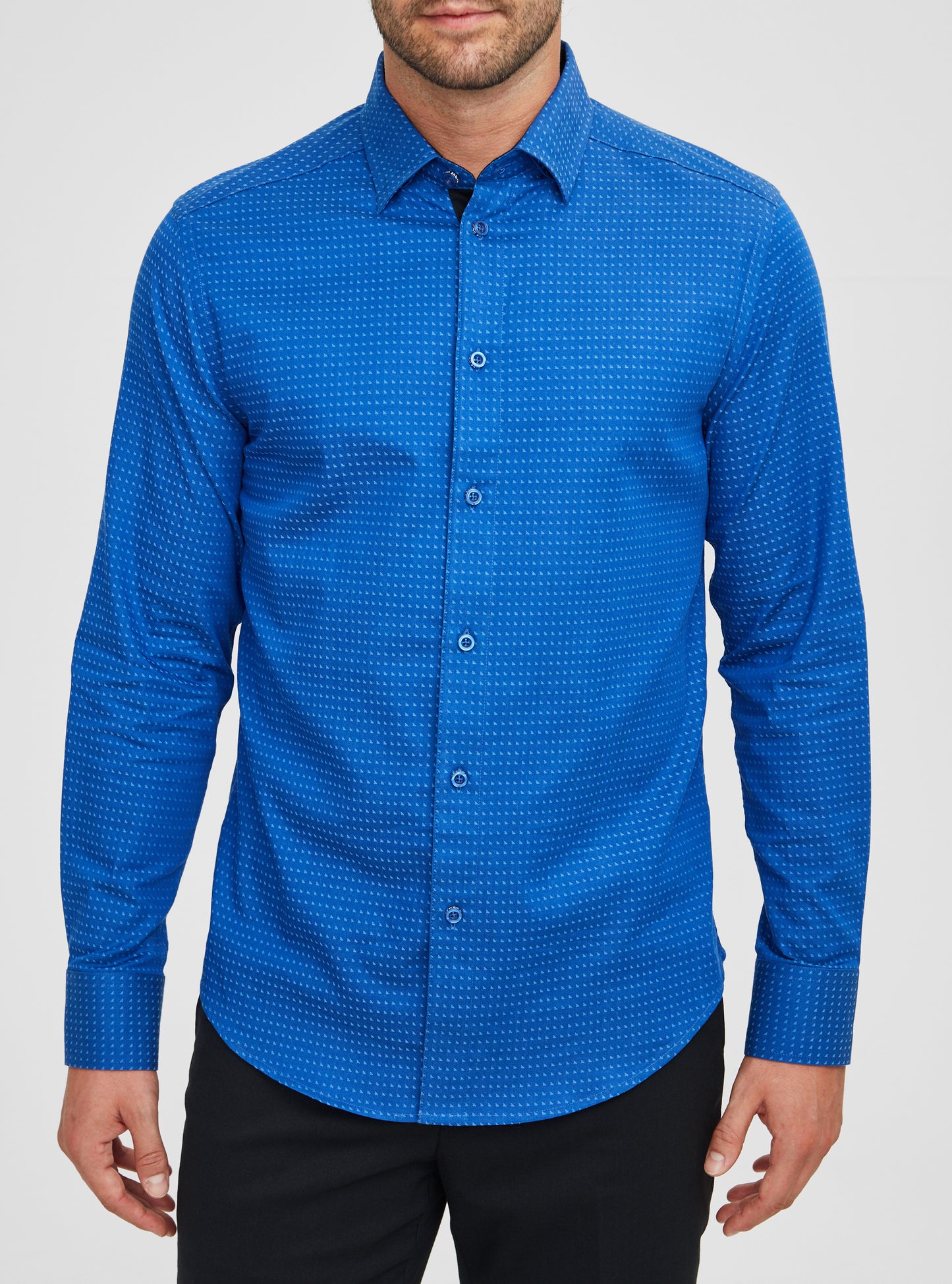 Men's casual long sleeve stretch shirt