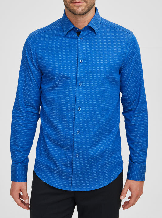 Men's casual long sleeve stretch shirt