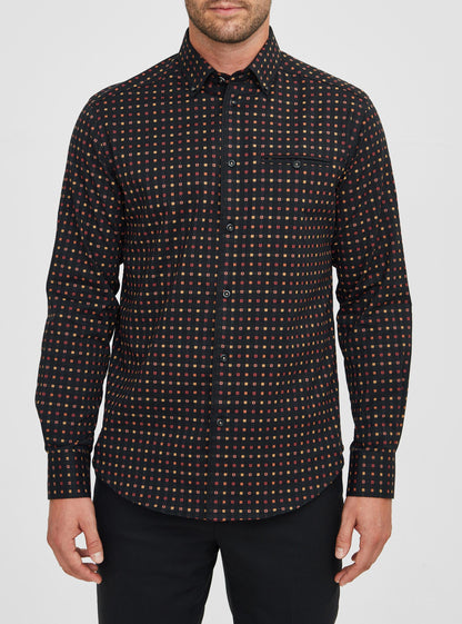 Men's casual long sleeve stretch shirt