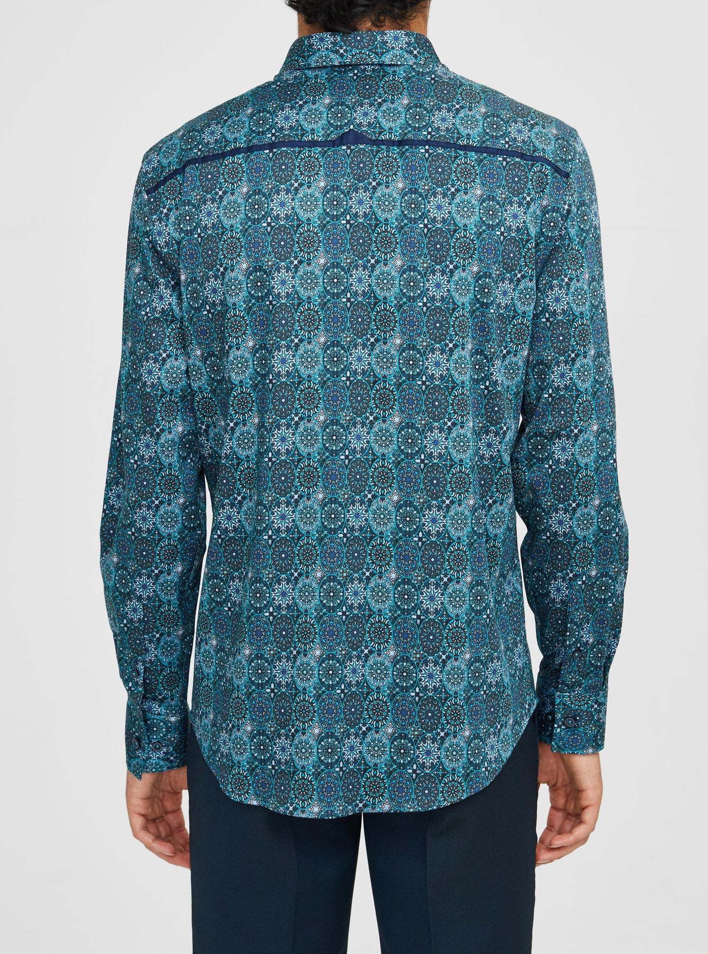 Men's casual long sleeve stretch shirt