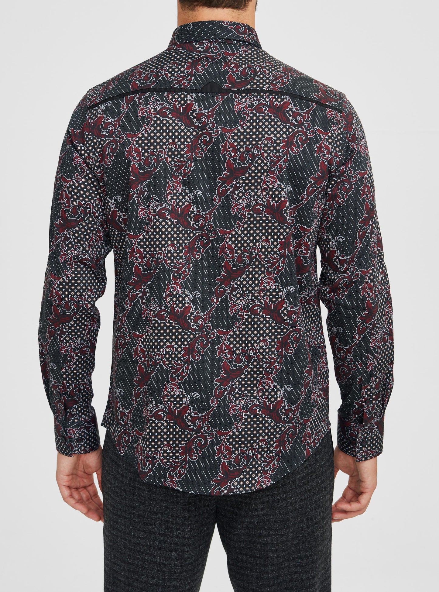 Men's casual long sleeve stretch shirt