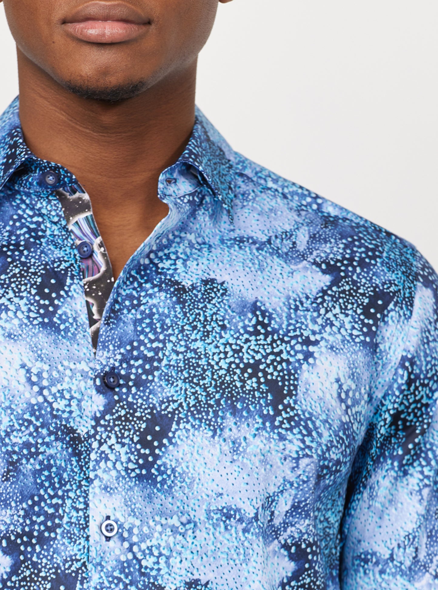 Men's casual long sleeve stretch shirt